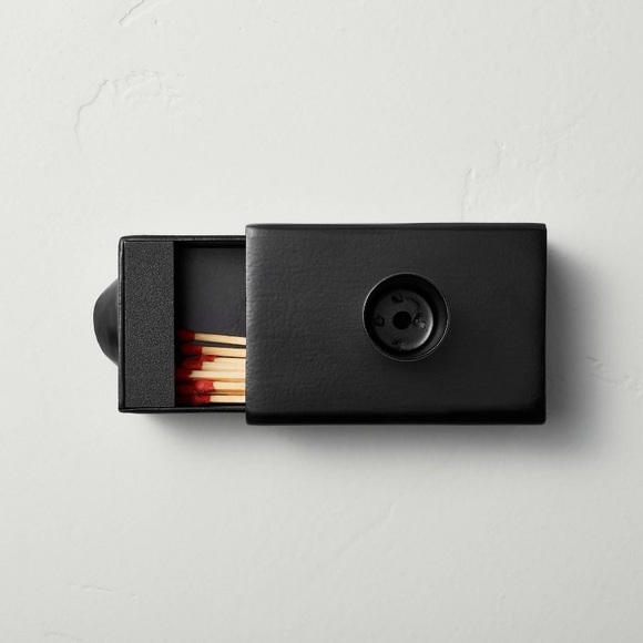 NWT Hearth & Hand with Magnolia Taper Candleholder Built In Matchbox and… - Picture 3 of 7